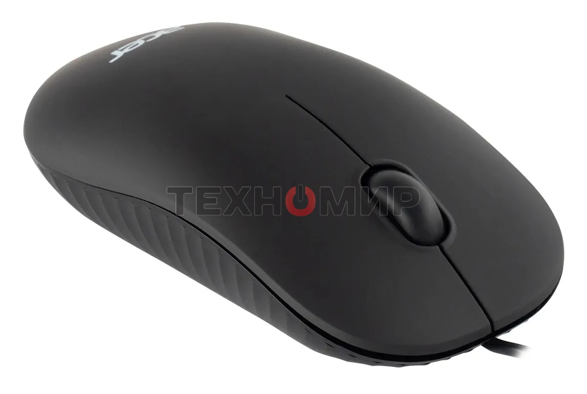 Мышь проводная Acer OMW122 черный, 1200 dpi, USB, кнопки - 3