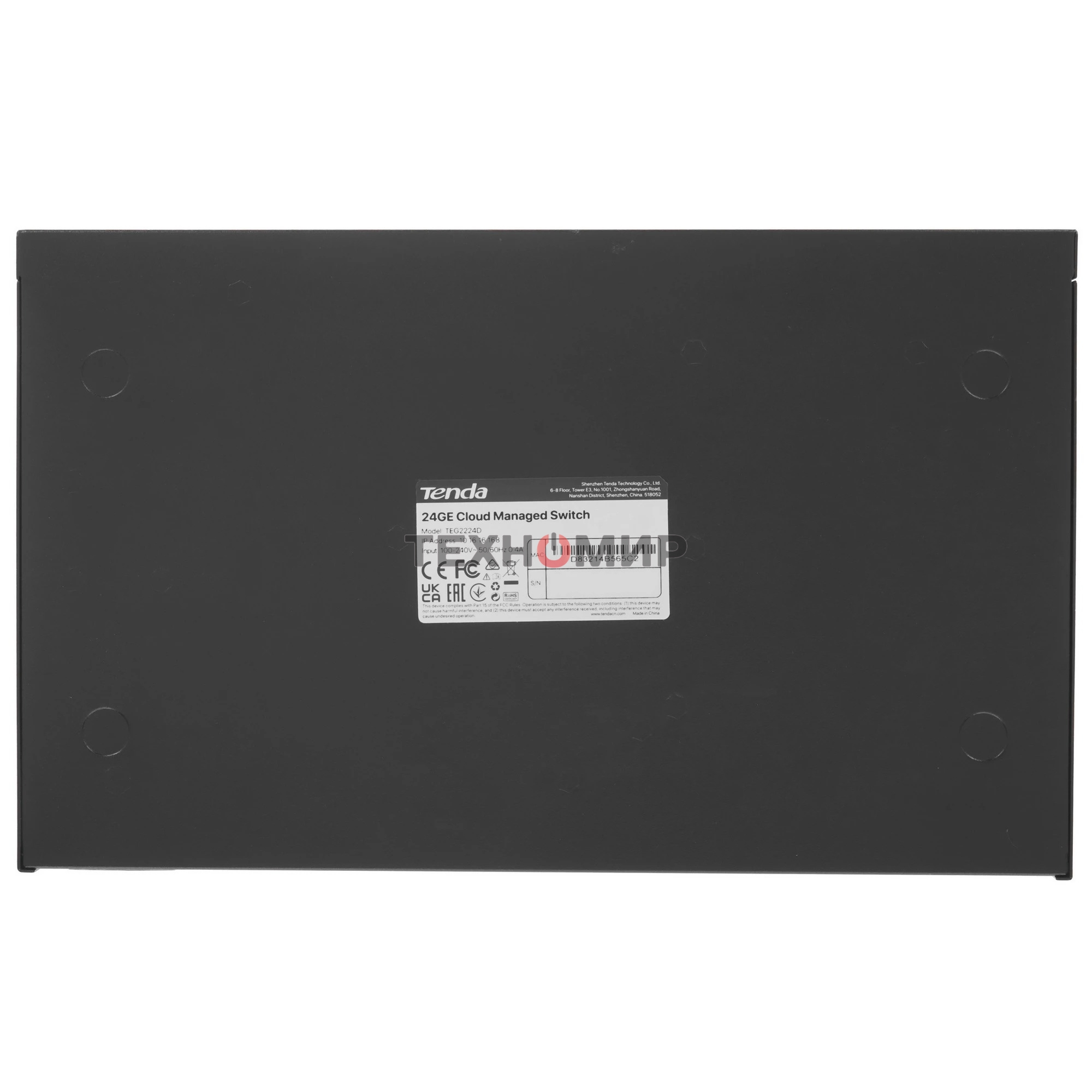 Коммутатор облачный управляемый Tenda TEG2224D 24x1 Гбит/с, металлический корпус
