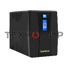 Источник бесперебойного питания ExeGate Power Smart ULB-650.LCD.AVR.4C13 650VA/360W, LCD, AVR, 4*C13, черный