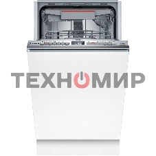 Встраиваемая посудомоечная машина Bosch SPV4HMX65Q, серебристый, 45 см, 10 компл., 45 дБ, класс A+