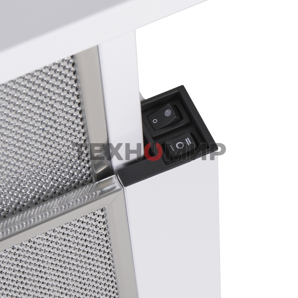 Вытяжка телескопическая HOMSair Flat 50 белый, 50 см, 520 куб. м/ч, 47 дБ