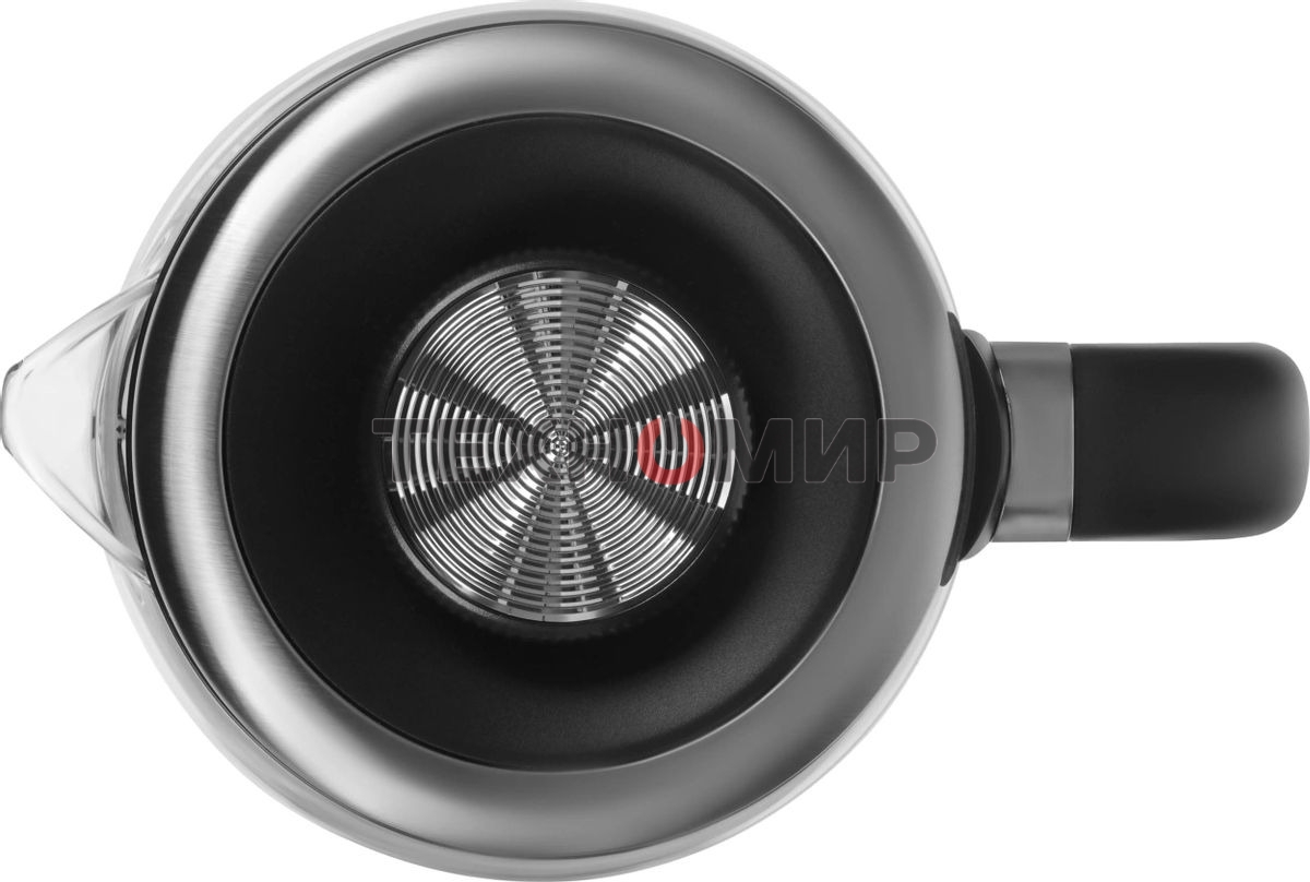 Чайник электрический Hyundai HYK-G5501 1.7 л, 2200 Вт, серебристый/черный