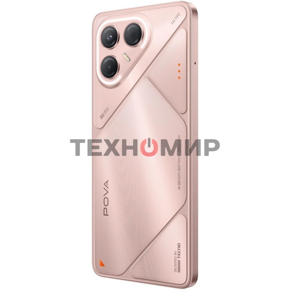 Смартфон Tecno Pova 7 5G 256Gb 8Gb розовый моноблок 3G 4G 6.8