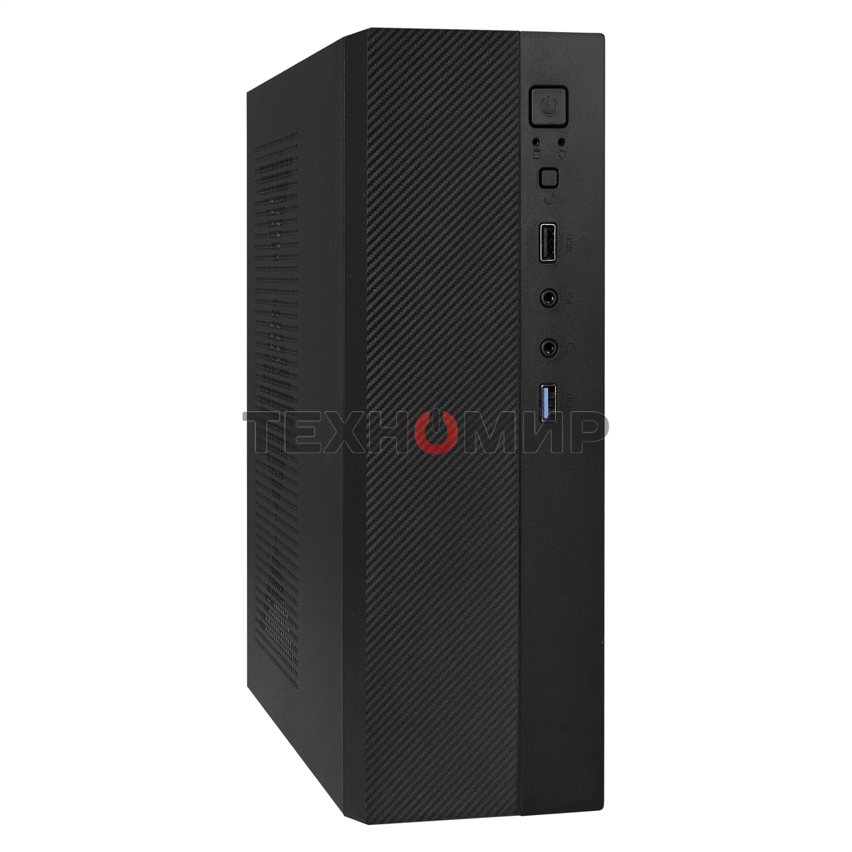 Компьютерный корпус Desktop ExeGate EX291267RUS MI-301U (mATX/mini-ITX, без БП, 1*USB+1*USB 3.0, аудио, черный)
