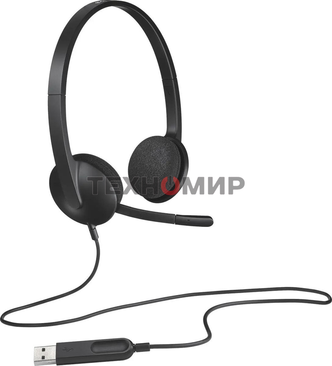 Гарнитура проводная Logitech Headset H340 USB graphite