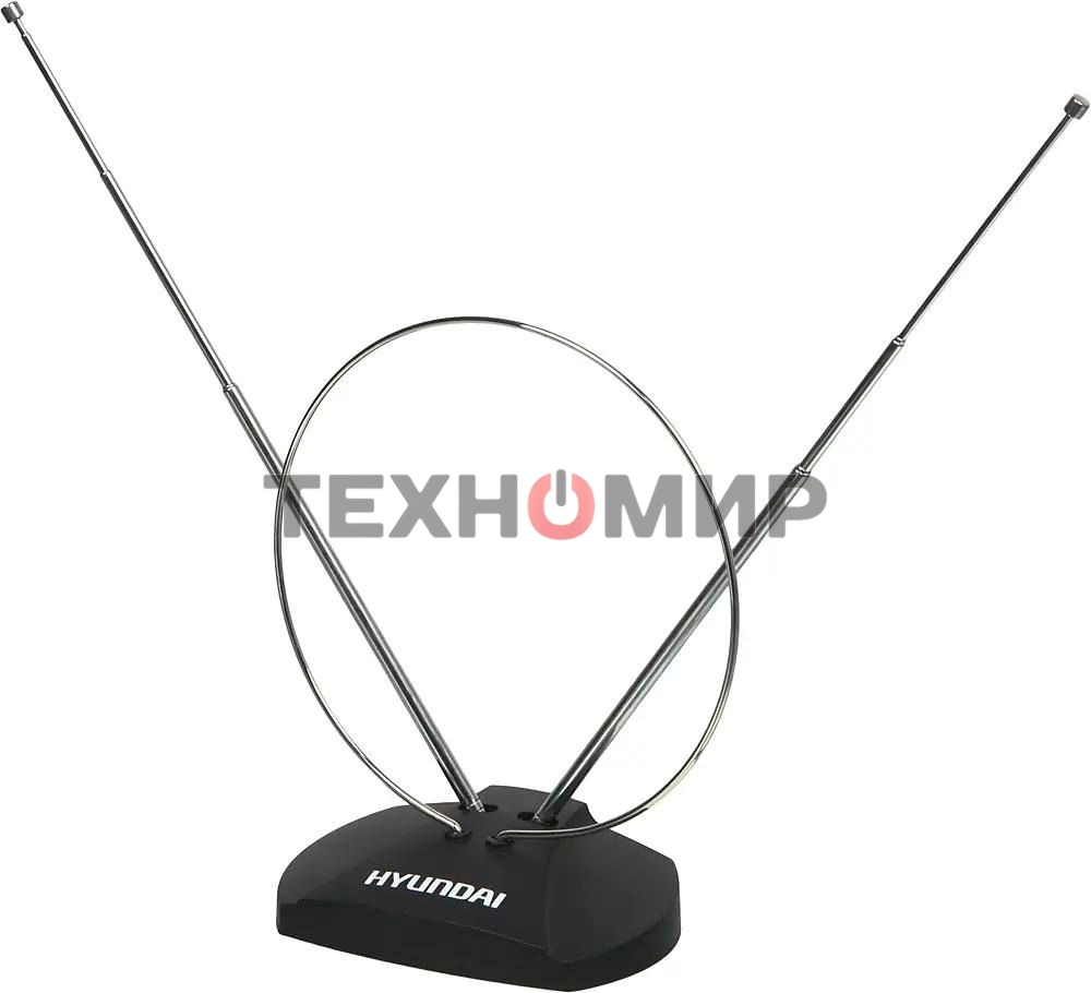 Антенна телевизионная Hyundai H-TAI120 3дБ пассивная черный