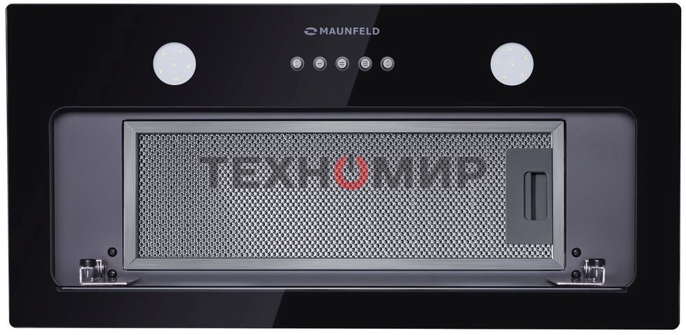 Вытяжка встраиваемая Maunfeld Trapeze 601GG черный, 60 см, 1150 куб. м/ч, 54 дБ