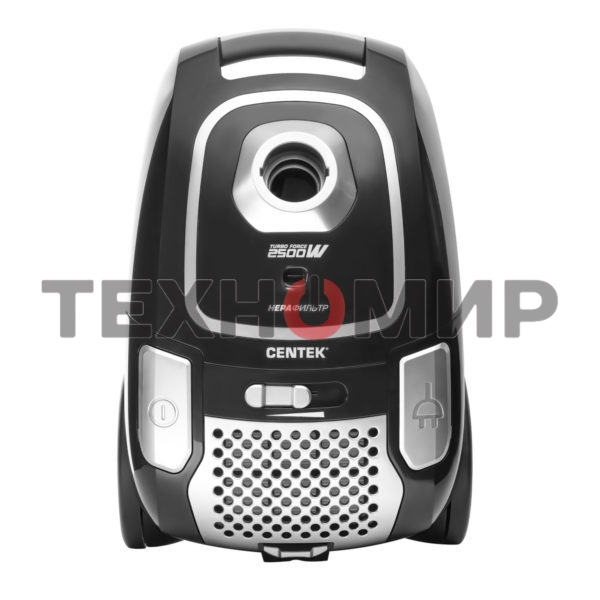 Пылесос Centek CT-2519 черный/хром, 500/2500 Вт, уборка сухая, пылесборник мешок 4 л
