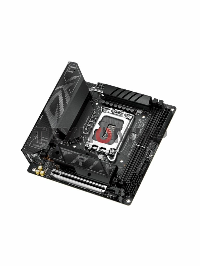 Материнская плата ASUS ROG STRIX B860-I GAMING WIFI, LGA1851, Intel B860, 2xDDR5, 4xSATA, 2xM.2, 1xPCIe 5.0 x16, 1xDP, 1xHDMI, 1xThunderbolt 4, 1x2.5Gb LAN, Wi-Fi 7, 2xUSB 2.0, 3xUSB 3.2 Gen 1, 1xUSB 3.2 Gen 2, 1xUSB 3.2 Gen 2x2, 1xUSB-C, 1xS/PDIF, 2x3.5 
