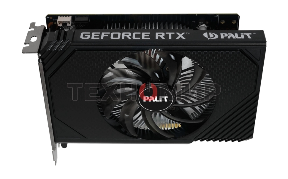 Видеокарта Palit RTX 3050 STORMX OC 6Gb NVIDIA GeForce RTX 3050 6Gb PCI-E 4.0 96bit GDDR6 1042/14000 DVIx1 HDMIx1 DPx1 HDCP Ret