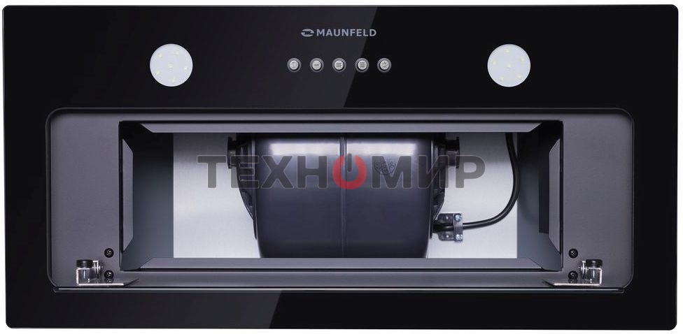 Вытяжка встраиваемая Maunfeld Trapeze 601GG черный, 60 см, 1150 куб. м/ч, 54 дБ