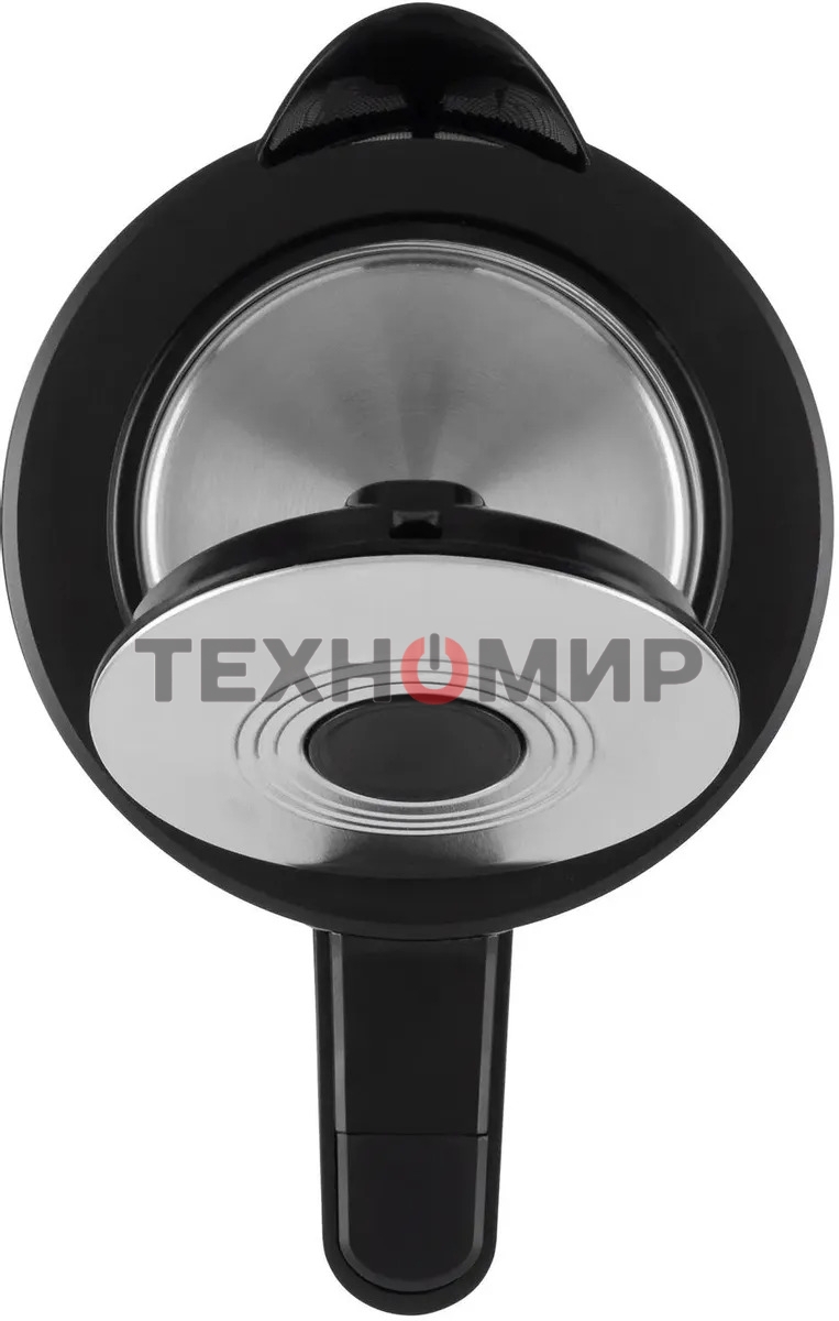 Чайник электрический Hyundai HYK-G4015 1.9л. 2200Вт черный/серебристый корпус: стекло