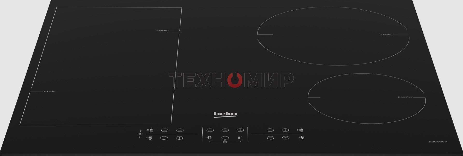 Индукционная варочная панель Beko BHI6420KFBB черный