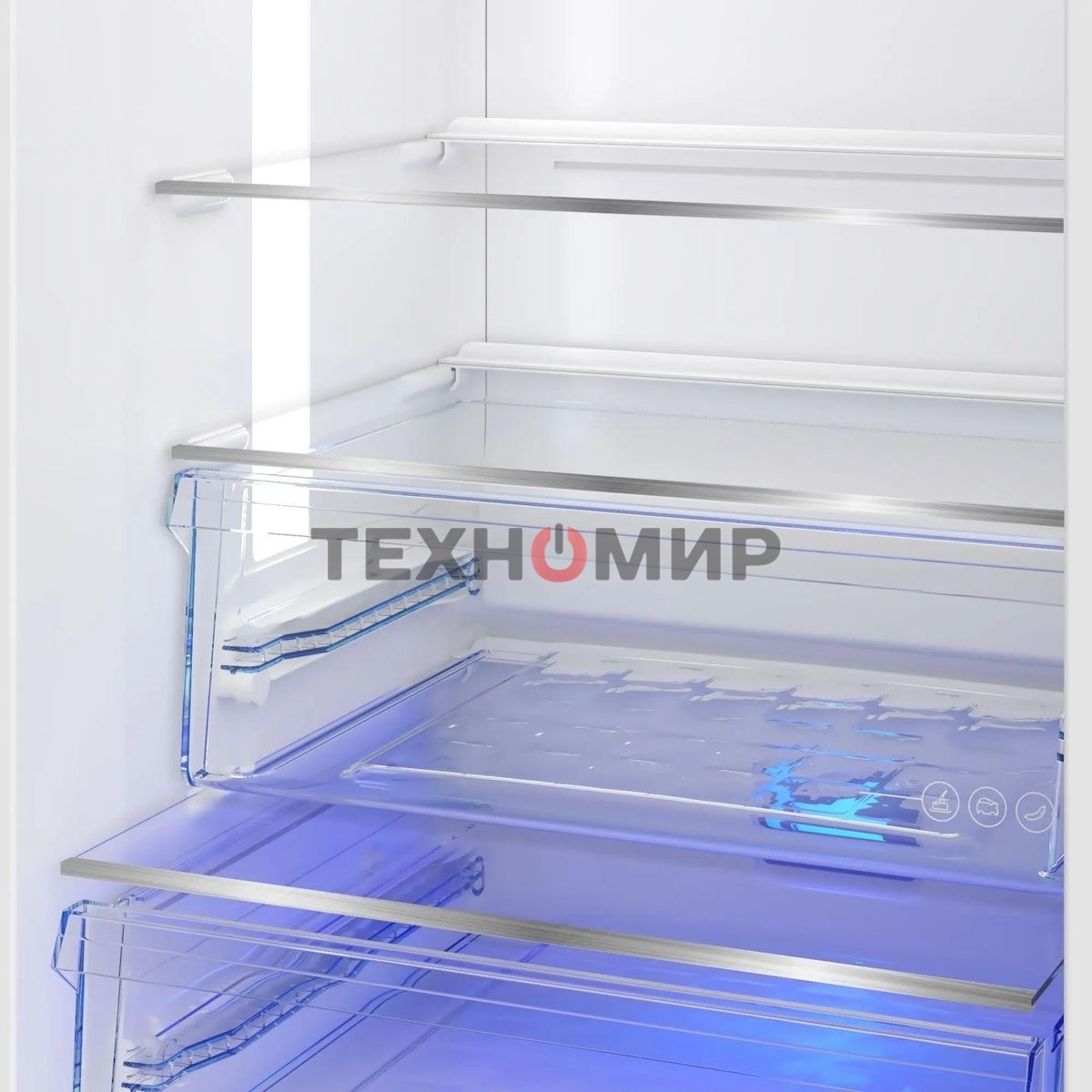 Холодильник Beko B3RCNK362HW белый двухкамерный 220/100л морозилка снизу