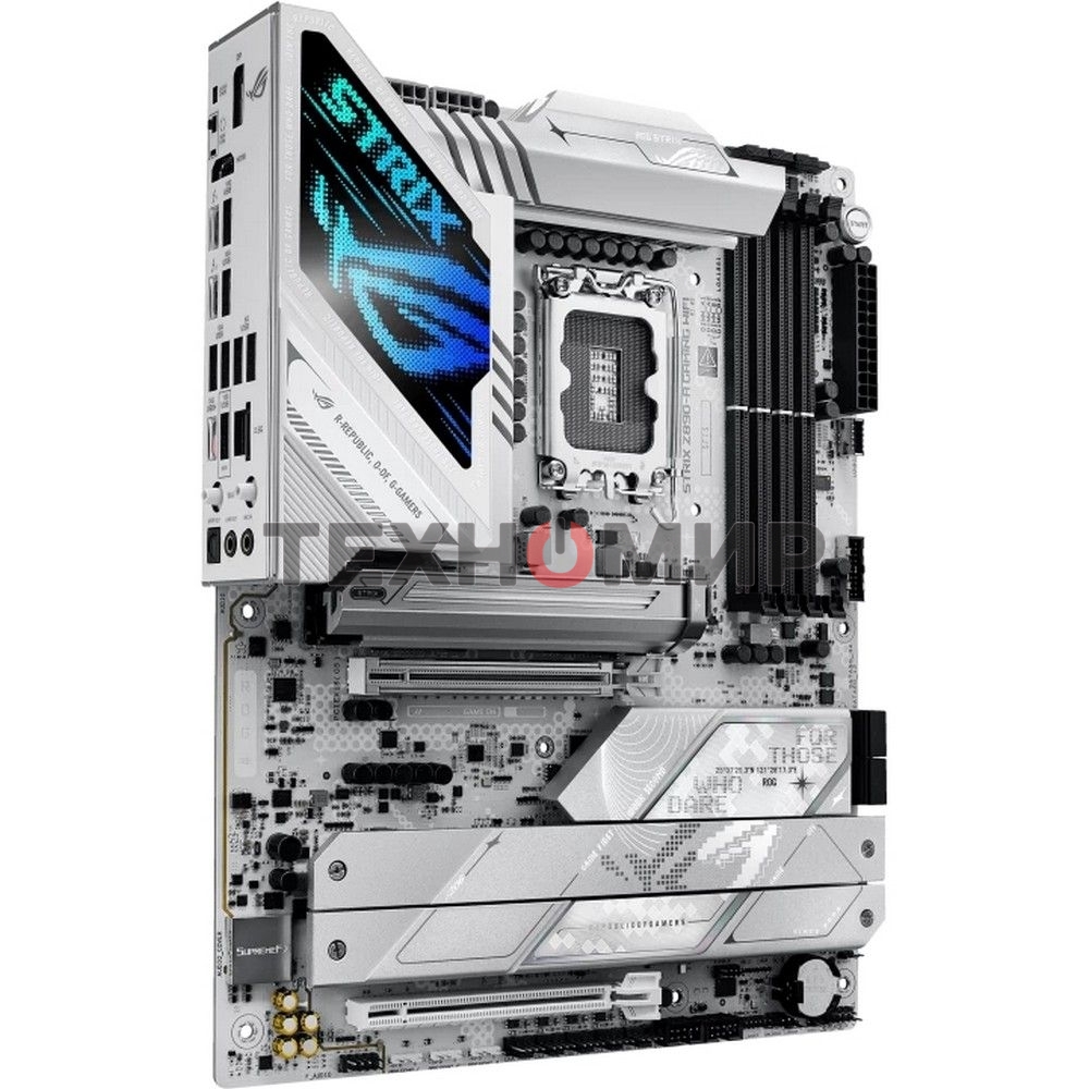 Материнская плата ASUS ROG STRIX Z890-A GAMING WIFI, LGA 1851, Intel Z890, 4xDDR5, 4xSATA, 5xM.2, 1xPCIe 4.0 x16, 1xPCIe 5.0 x16, 1xHDMI, 1xDP, 1x 2.5Gb LAN, 2xUSB-A 3.2 Gen 1, 5xUSB-A 3.2 Gen 2, 1xUSB-C 3.2 Gen 2, 2xThunderbolt 4, 2x3.5 мм, 7.1, ATX