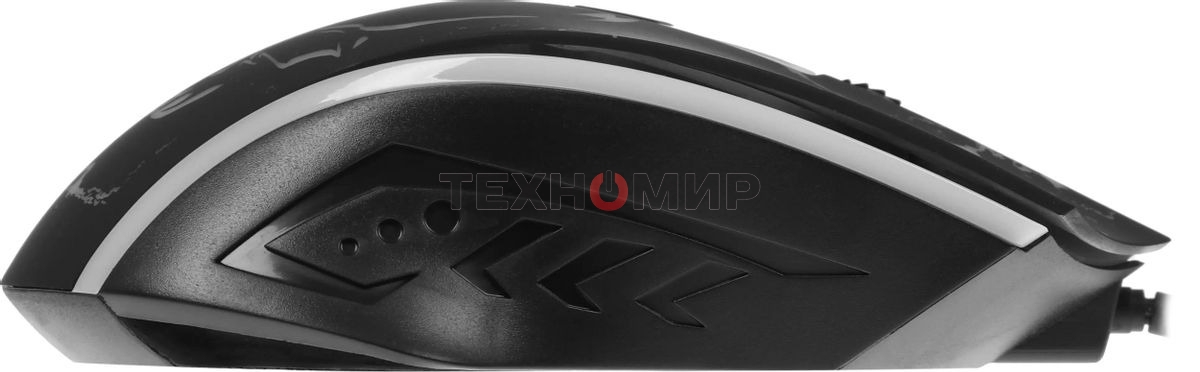 Мышь проводная Defender Overmatch GM-069 черный, 2400 dpi, USB, кнопки - 4