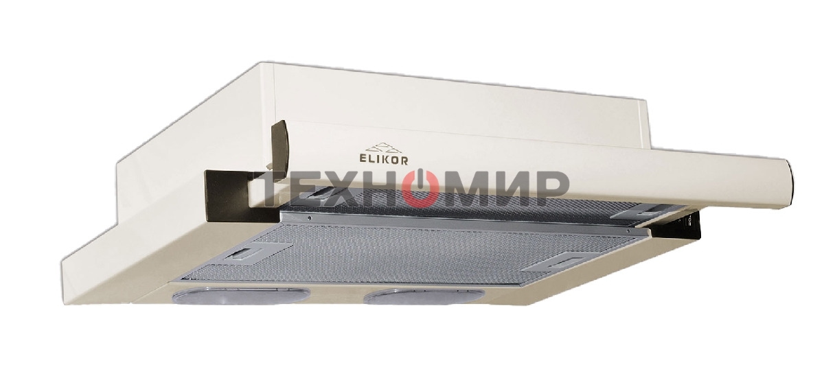 Вытяжка телескопическая Elikor Интегра 50П-400-В2Л белый, 50 см, 400 куб. м/ч, 55 дБ
