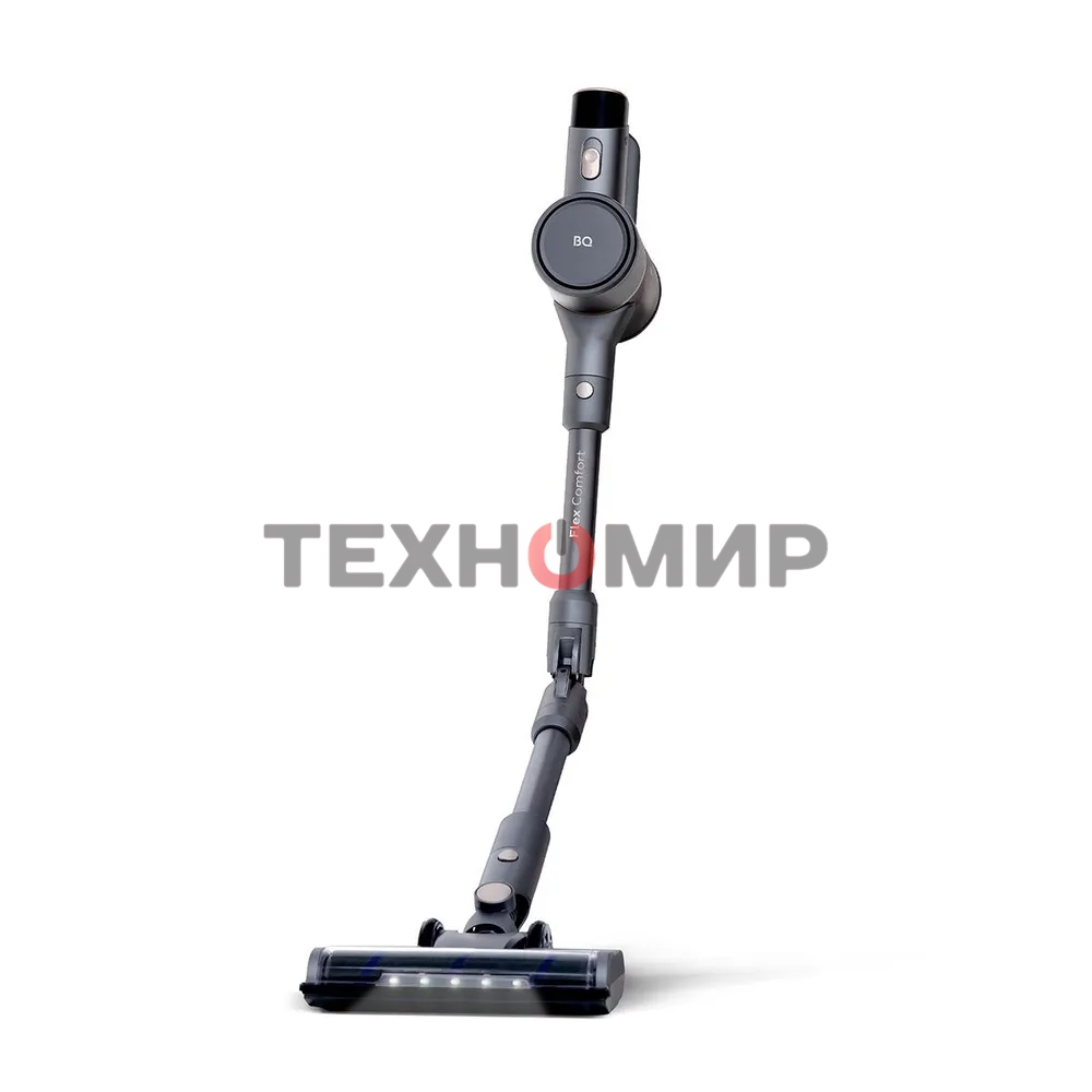 Пылесос вертикальный BQ VCA1004W серый, питание от аккумулятора, 50 Вт, уборка сухая/влажная, пылесборник 0.6 л, работа от АКБ max 35 мин.