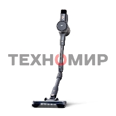 Пылесос вертикальный BQ VCA1004W серый, питание от аккумулятора, 50 Вт, уборка сухая/влажная, пылесборник 0.6 л, работа от АКБ max 35 мин.