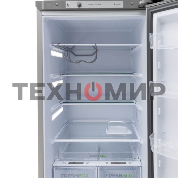 Холодильник Бирюса М6132 металлик двухкамерный 245/85л морозилка снизу, автоматическое