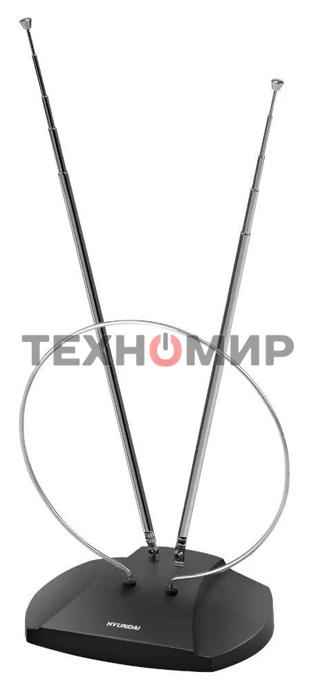 Антенна телевизионная Hyundai H-TAI120 3дБ пассивная черный