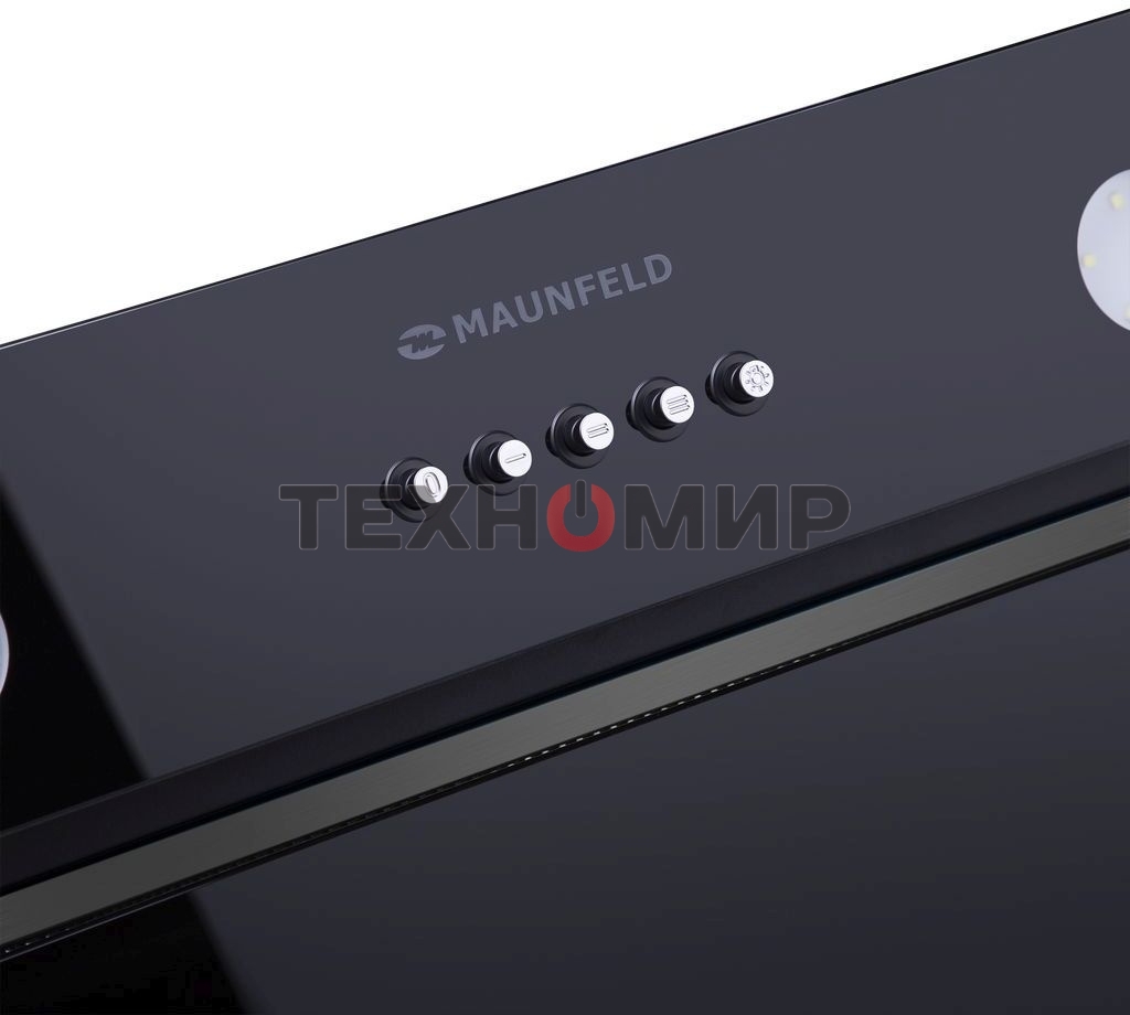 Вытяжка встраиваемая Maunfeld Trapeze 601GG черный, 60 см, 1150 куб. м/ч, 54 дБ