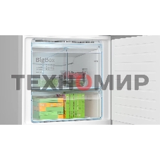 Холодильник Bosch KGN56CX30U нержавеющая сталь двухкамерный 400/105л морозилка снизу, No Frost
