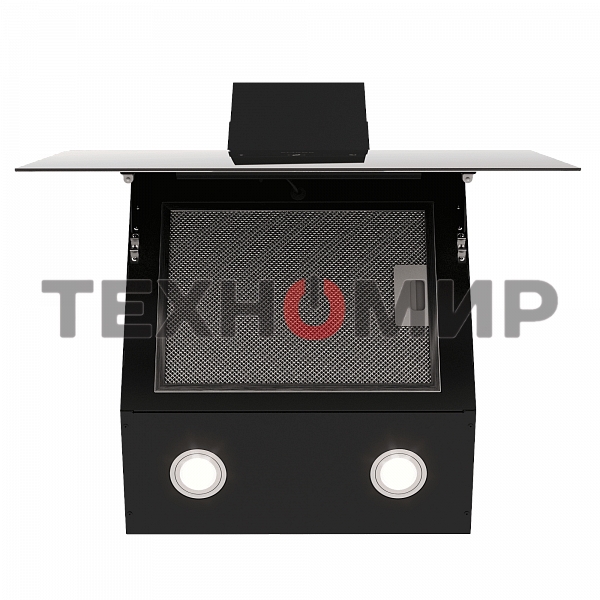 Вытяжка наклонная Elikor Rise BK 60 черный, 60 см, 750 куб. м/ч, 56 дБ