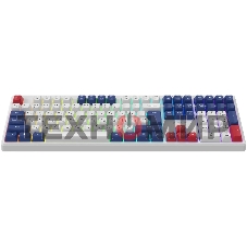 Клавиатура Oklick 725G проводная, USB Type-A, белый/красный