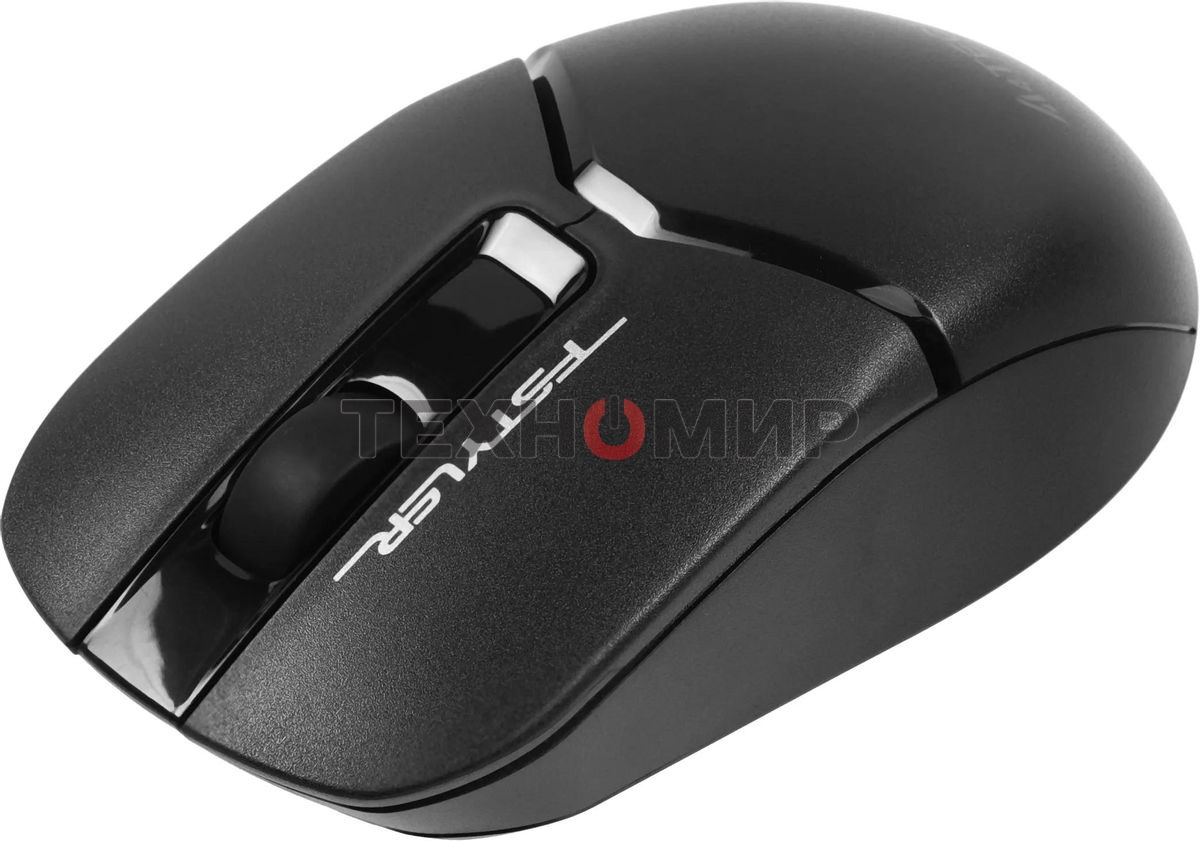 Мышь беспроводная A4Tech Fstyler FB12 черный, 1200 dpi, радиоканал, Bluetooth, USB, кнопки - 3