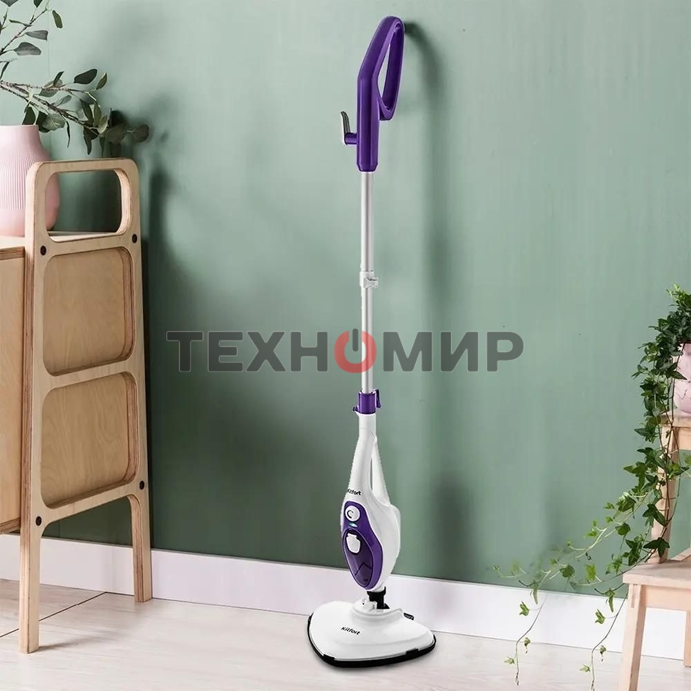 Швабра паровая Kitfort KT-1004-4 1500Вт фиолетовая