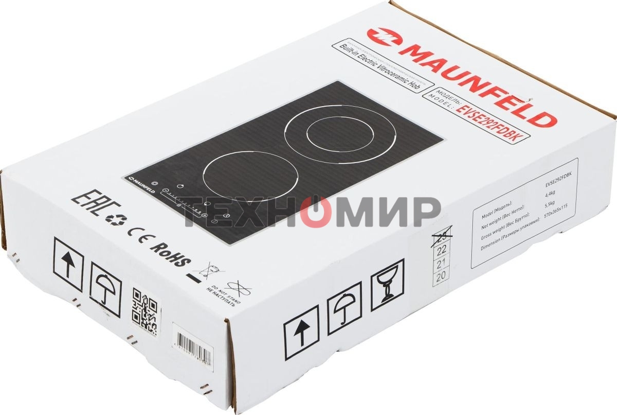 Индукционная варочная панель Maunfeld EVSE292FDBK черный