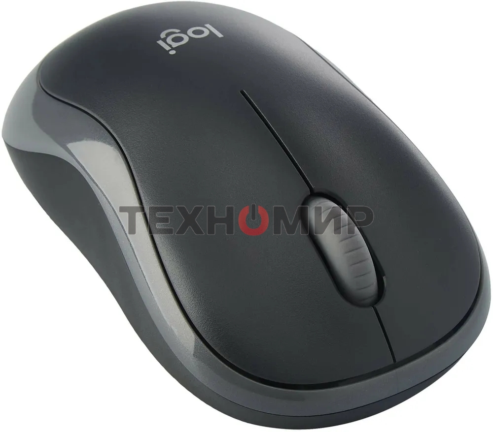 Мышь беспроводная Logitech B175 черный/серый, 1000 dpi, радиоканал, USB, кнопки - 3