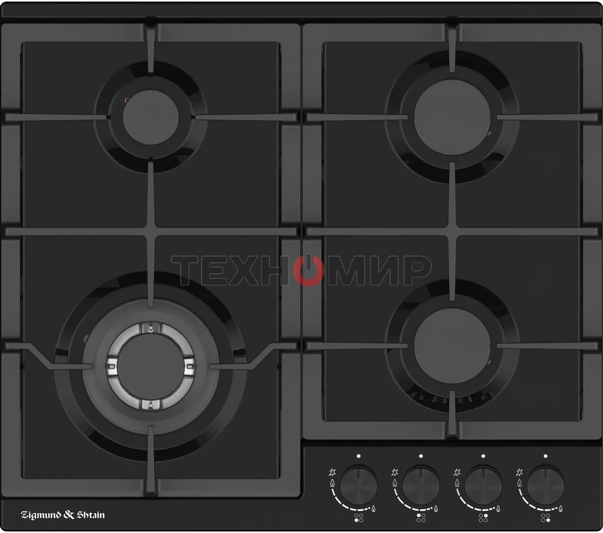 Газовая варочная панель Zigmund & Shtain G 14.6 B независимая, черный