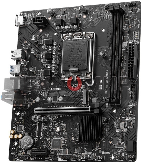 Материнская плата MSI PRO H610M-S DDR4, LGA 1700, Intel H610, 2xDDR4, 2xSATA, 1xM.2, 1xPCIe 4.0 x16, 1xPCIe 3.0 x1, 1xHDMI, 1x1Gb LAN, 4xUSB 2.0, 2xUSB 3.2 Gen 1, 3x3.5 мм, 7.1, Micro-ATX