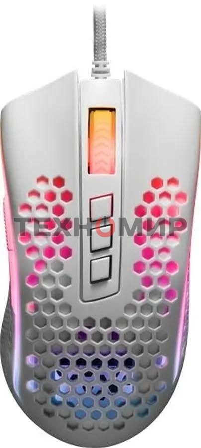 Мышь проводная Redragon Storm белый, 12400 dpi, USB, кнопки - 8