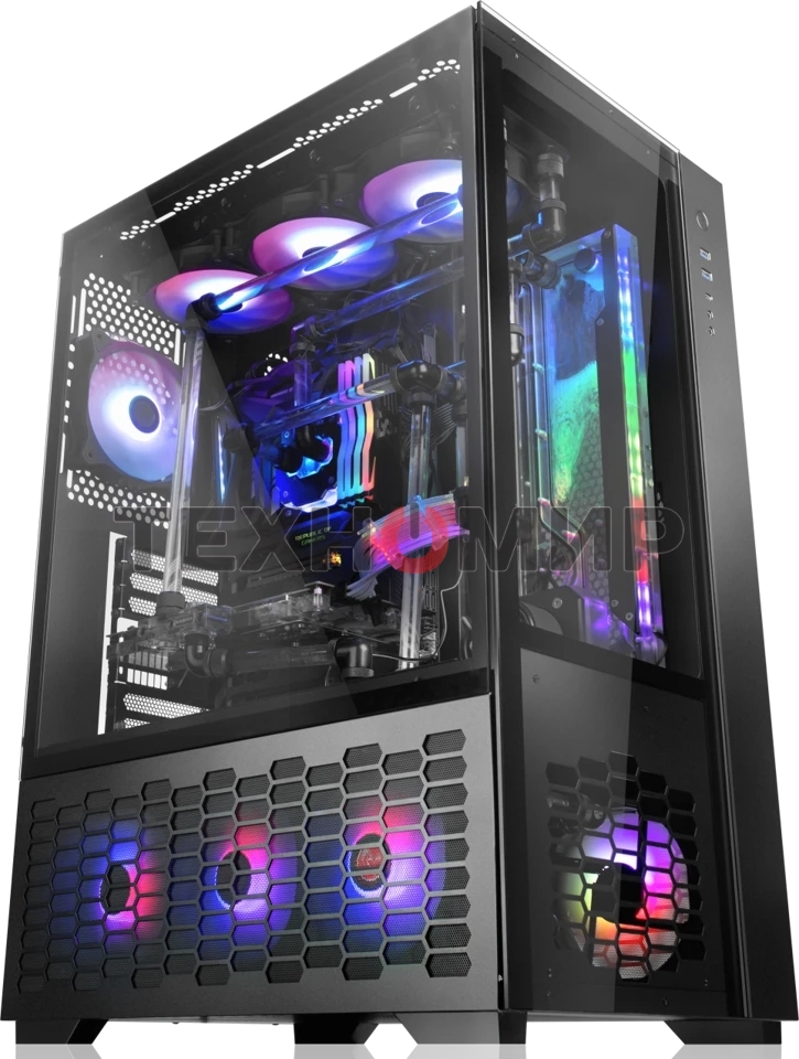 Компьютерный корпус Raijintek PAEAN PREMIUM 0R20B00208, черный, Aluminum, ATX/MICRO ATX/MINI-ITX, USB 3.0x2, Type Cx1, HD Audiox1