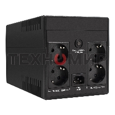 Источник бесперебойного питания ExeGate SpecialPro UNB-1200.LED.AVR.EURO.RJ 1200VA/750W, LED, AVR, 4 евророзетки, RJ45/11, черный