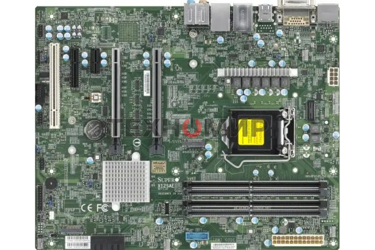 Материнская плата Supermicro MBD-X12SAE-B, LGA 1200, Intel W480, 4xDDR4, 4xSATA, 2xM.2, 3xPCIe 3.0 (x16, x16, x1), 1xDP, 1xHDMI, 1xDVI-D, 2xUSB-A 2.0, 2xUSB-A 3.2 Gen 1, 3xUSB-A 3.2 Gen 2, 1xUSB-C 3.2 Gen 2, 1x 2.5Gb LAN, 1x 1Gb LAN, 5.1, 1xCOM, ATX