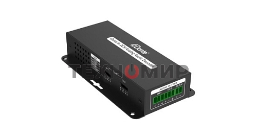 Конвертор INTREND ITDAN-PR2 Dante - аналог (приемник), 2 аналоговых выхода (6-pin phoenix, балансный/линейный), 1xRJ45(Dante)