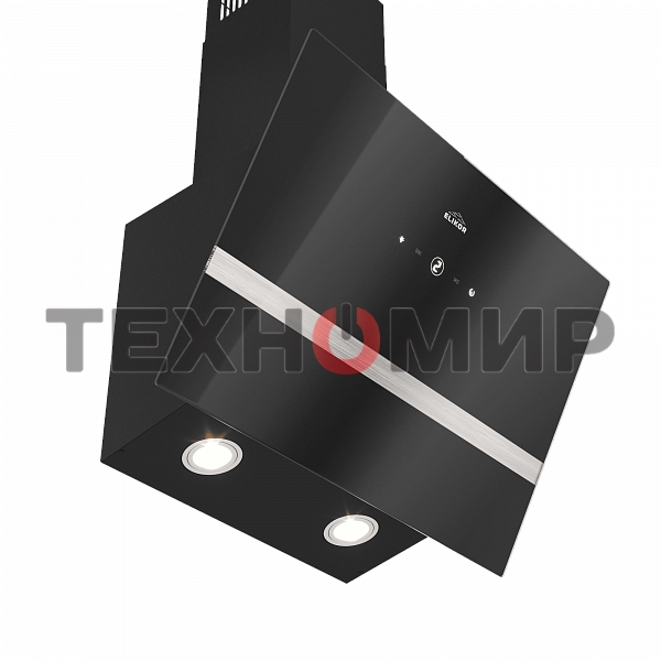 Вытяжка наклонная Elikor Rise BK 60 черный, 60 см, 750 куб. м/ч, 56 дБ