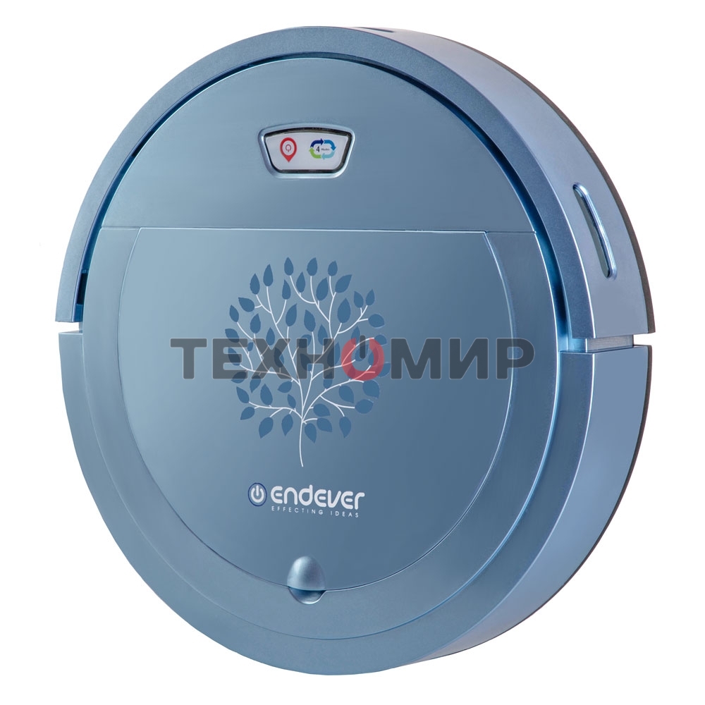 Робот-пылесос Endever Spectre-88 голубой, 1500 мА/ч Li-ion, уборка сухая/влажная, пылесборник контейнер 0.4 л