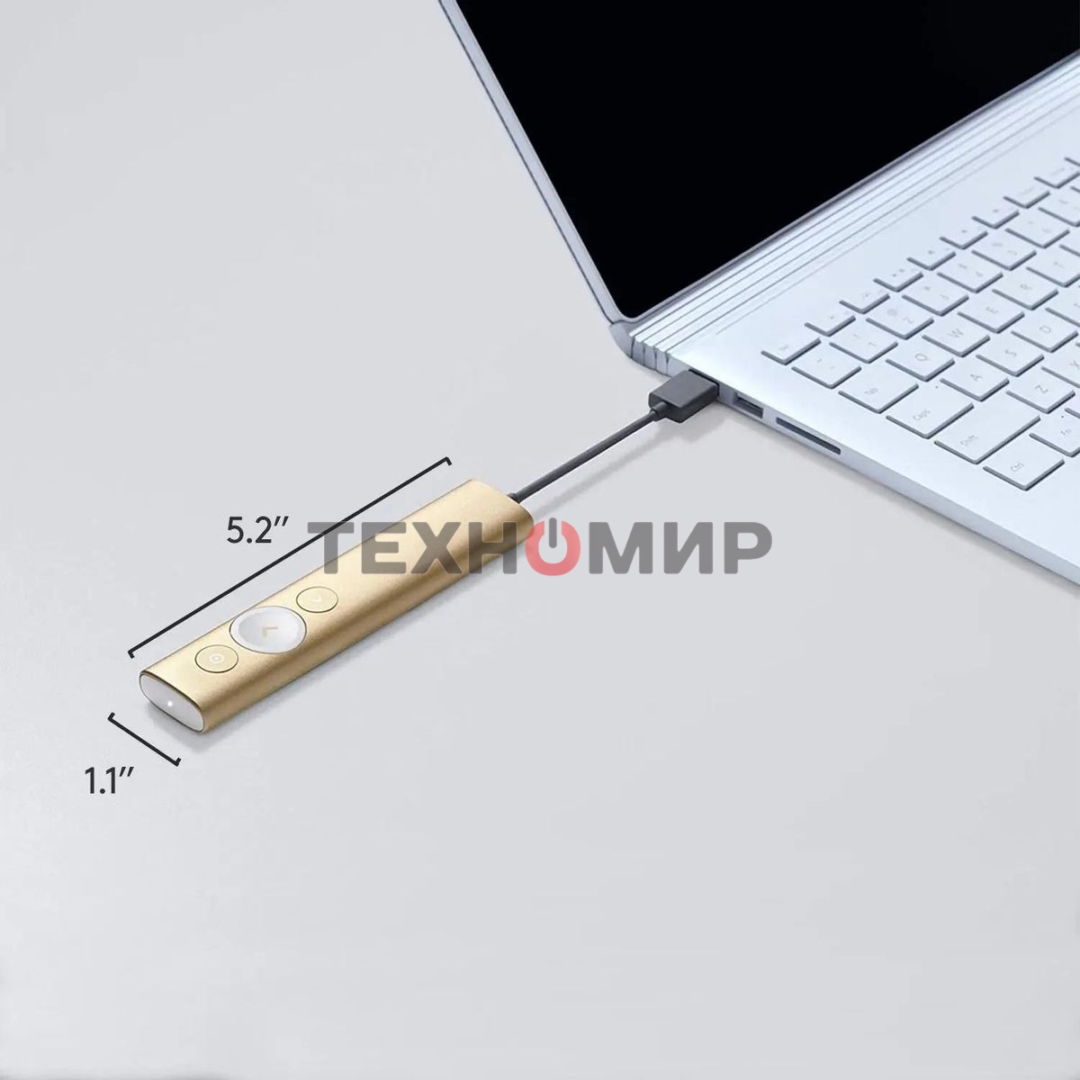 Презентер беспроводной Logitech Spotlight золотистый, радиоканал, USB, кнопки - 3