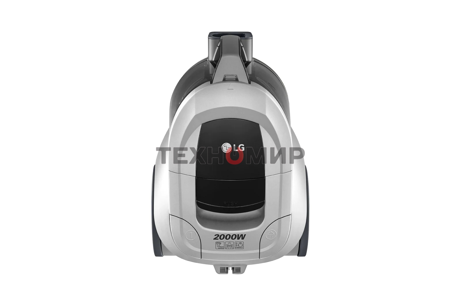 Пылесос LG VC5420NNTS серебристый/черный, 380/2000 Вт, уборка сухая, пылесборник контейнер 1.3 л