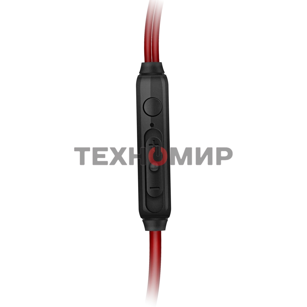 Наушники внутриканальные SVEN с микрофоном E-292M черный/красный пульт