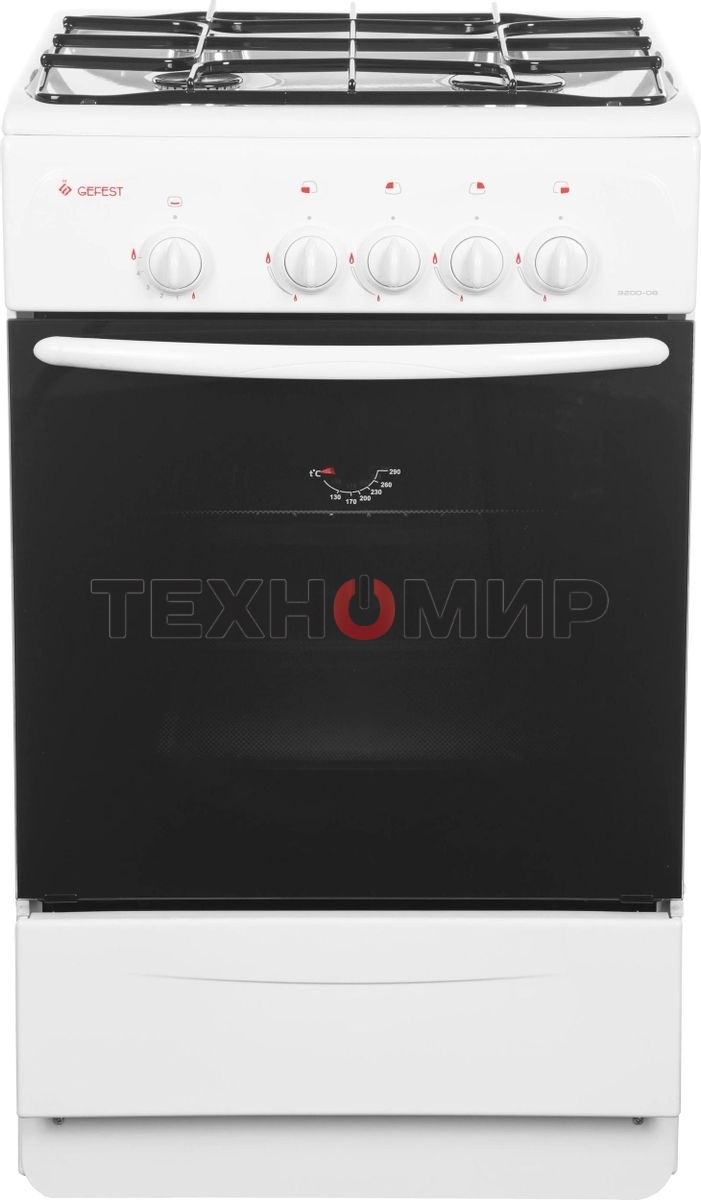 Плита газовая Gefest ПГ 3200-08 К35 белый, конфорок 4 шт, духовка 42 л, 50 см x 85 см x 53 см