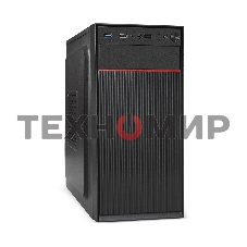 Компьютерный корпус Minitower ExeGate BAA-113-AAA400 (mATX, БП AAA400 с вент. 8см, 2*USB, аудио, черный)
