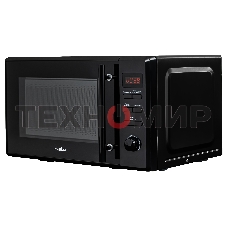 Микроволновая печь Evelux MW 203 B черный, 20 л, 700 Вт, переключатели - кнопки, поворотный механизм