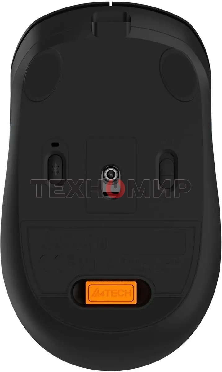 Мышь беспроводная A4Tech Fstyler FB10CS черный/синий, 2000 dpi, радиоканал, Bluetooth, USB, кнопки - 4