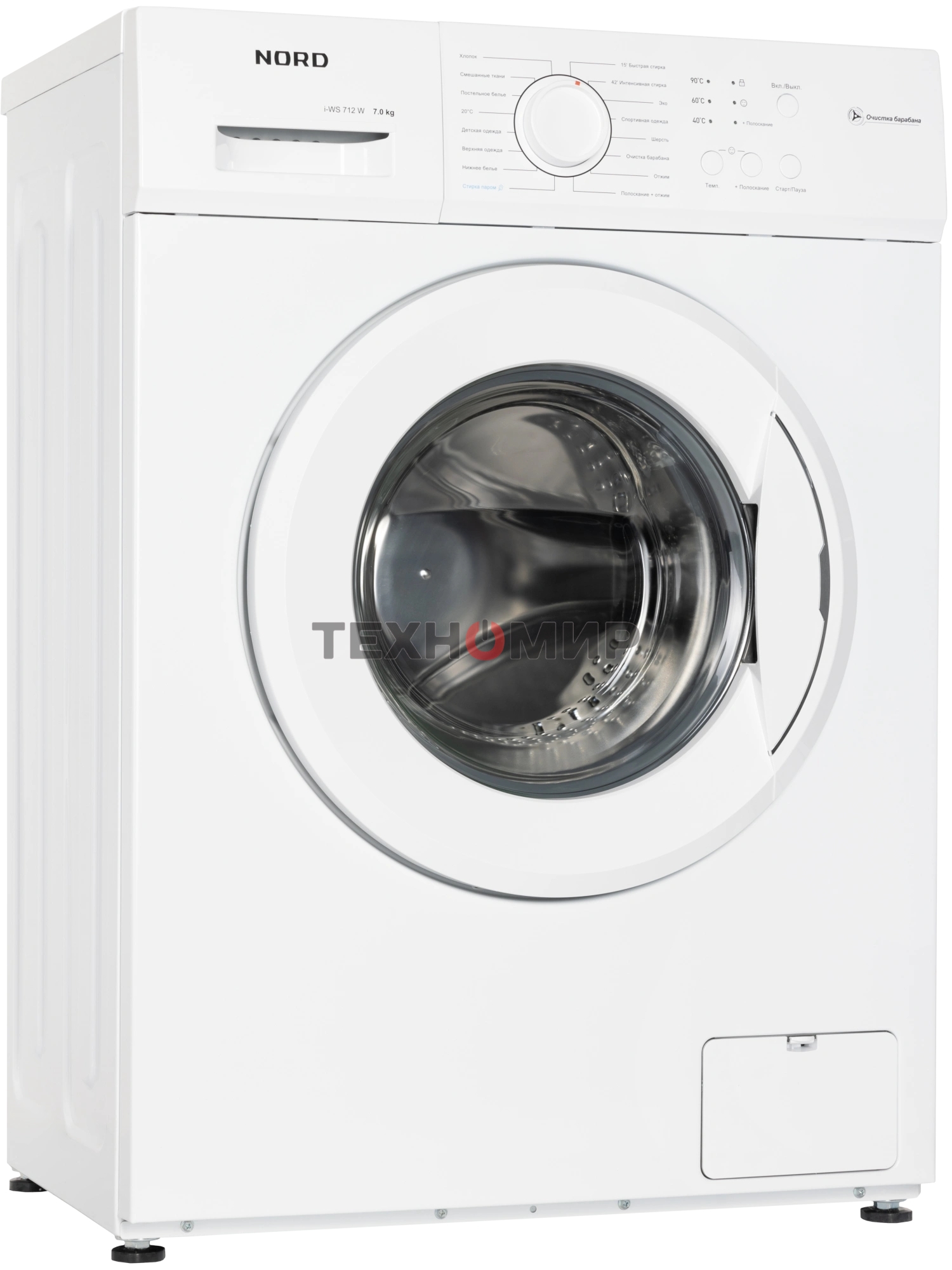 Стиральная машина NORD i-WS 712 W белый, загрузка фронтальная 7 кг, 1200 об/мин, класс: А+++